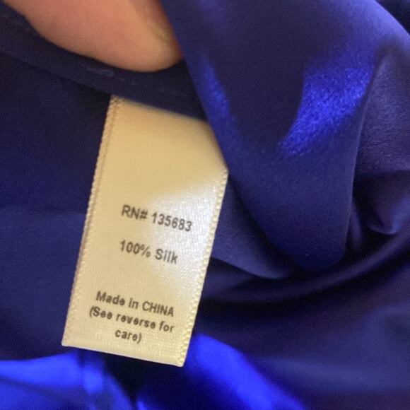 Naked Princess Le Marche Silk Romper Sapphire Blue New with Tags Size Small - Picture 7 of 7